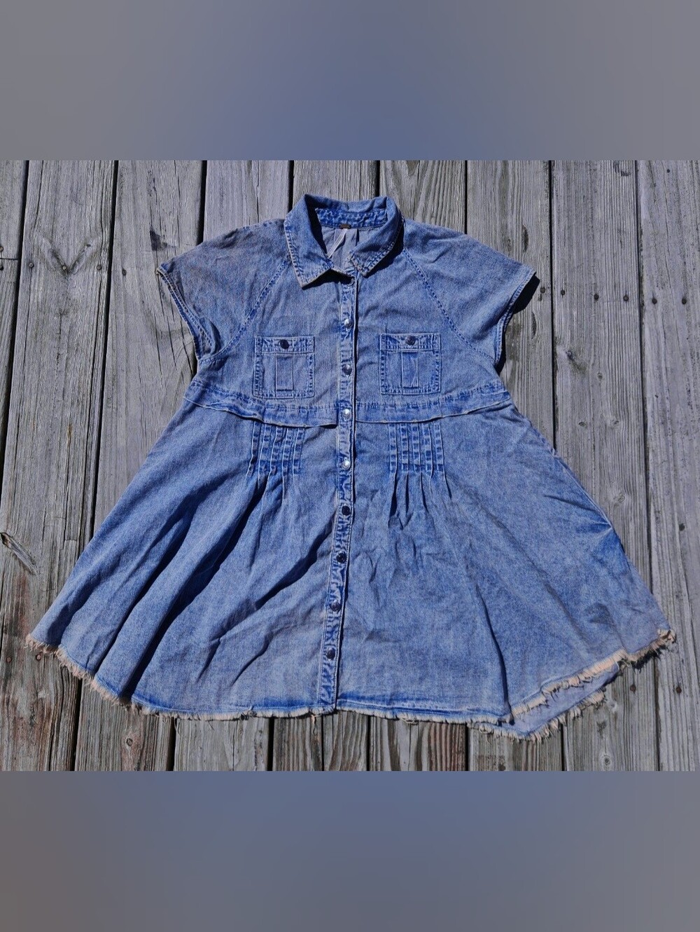 Free People Ronnie Denim Mini Dress